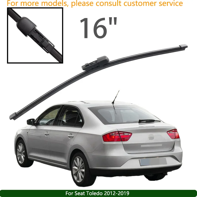 

For Seat Toledo 2012-2019 Car Accessories 16" Rear Windshield Windscreen Washer Wiper Blade