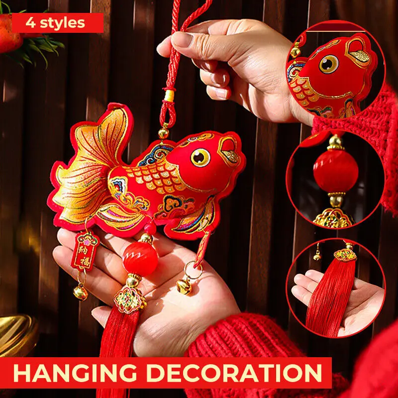 1 pz Decorazione di Capodanno Cinese Tradizionale Capodanno Creativo Corde Appese Buona Fortuna Porta Decor Cina Fortuna Appeso