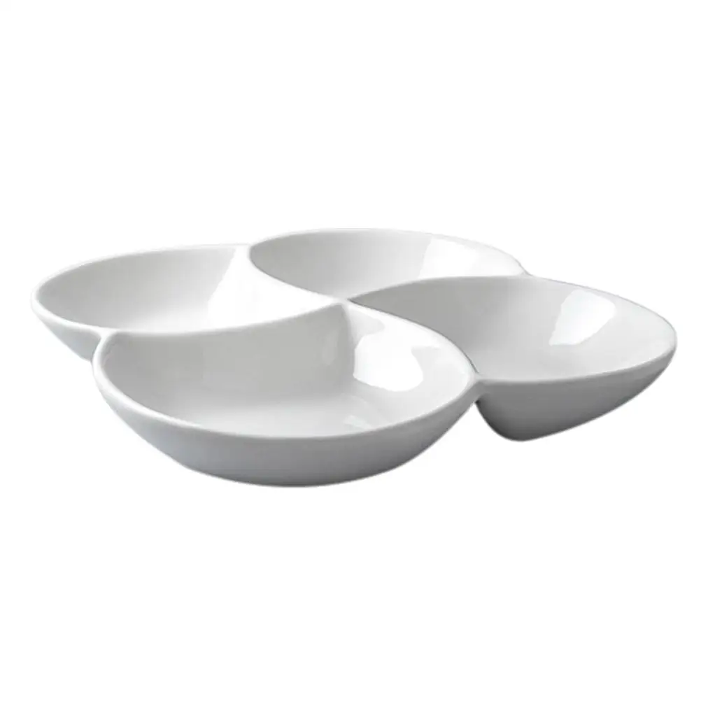 

Four Compartment Fruit Plate Dried Dish Multipurpose Snack Chocolate Storage Tray Multi-grid Food