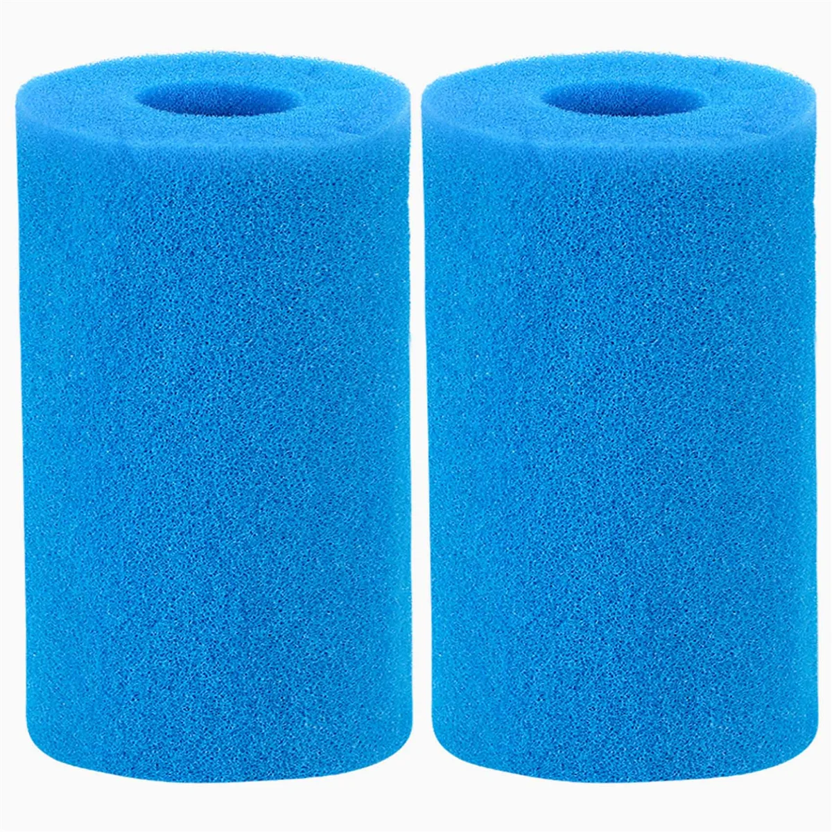 Type B Washable Pool Sponge Filter, Reusable Swimming Cartridge Foam Filter for Compatible with In-Tex Type B (2 Pcs)