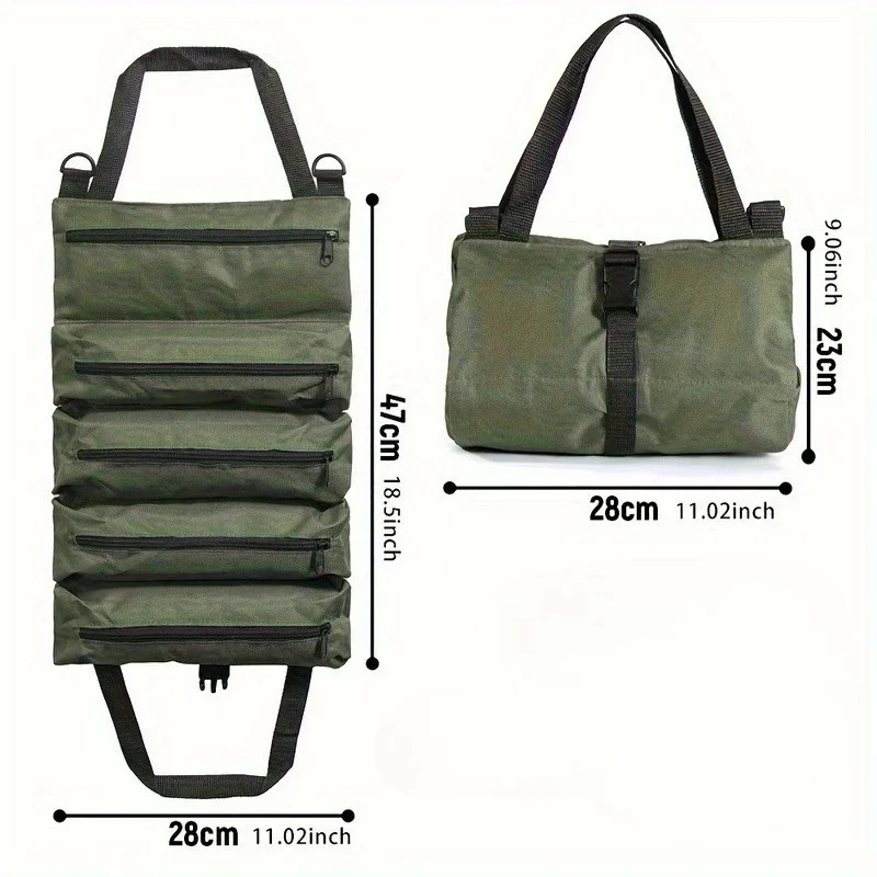 Multi-Purpose Tool Bag High Quality Professional Multi Pocket Hardware Tools Pouch Roll UP Portable Small Tools Organizer Bag