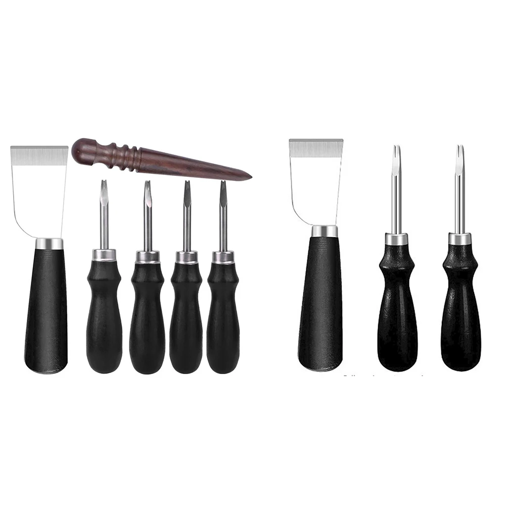 

Diy Leather Tools Leather Cutting Set Ergonomic Design Reliable Material Wood Steel Personalizing Leather Projects