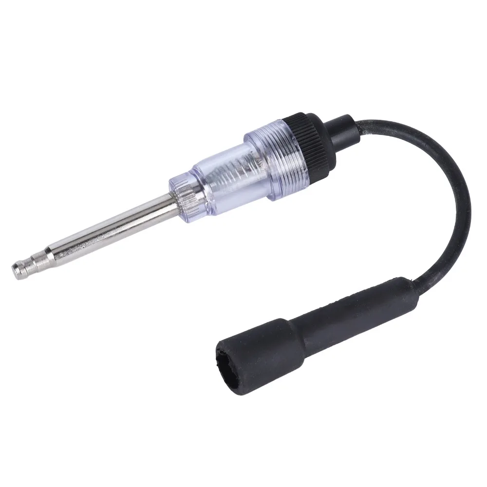 Plastic + Metal Spark Plug Ignition Tester Black Body Length 125mm Jump Spark Gauge Tool Auto Motorcycle Test Instrument