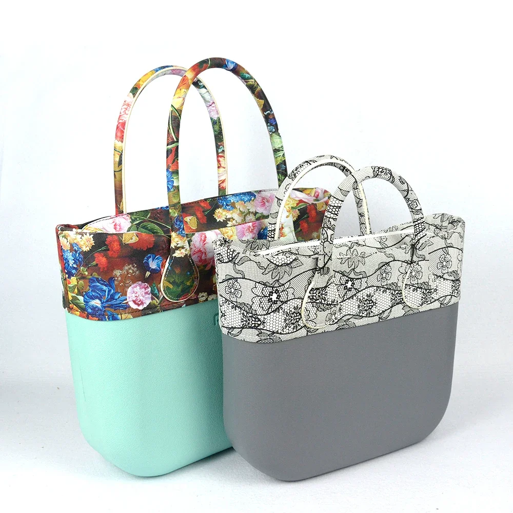 TANQU New Summer Classic Mini Floral PU Trim Thin Decoration for Obag Handbag O Bag Body for Summer Autumn