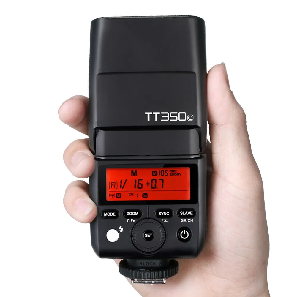 Godox TT350C TT350S TT350N TT350F TT350O TTL HSS 1/8000s Speedlight Flash مع جهاز إرسال X2T لكانون سوني نيكون فوجي أوليمبوس #5