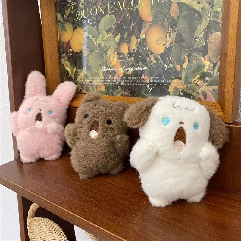 1 шт. Плюшевый брелок милая кукла дозаправка собака кролик маленький кулон случайный стиль плюшевая кукла