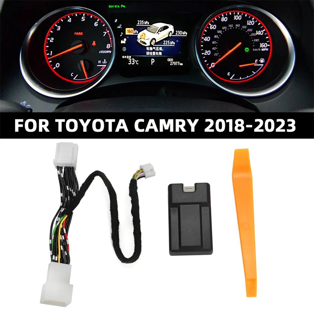 Dla Toyota Camry 2018-2023 TPMS Cyfrowy wyświetlacz LCD Automatyczny alarm bezpieczeństwa System monitorowania ciśnienia w oponach Camry 2019 2020 2021