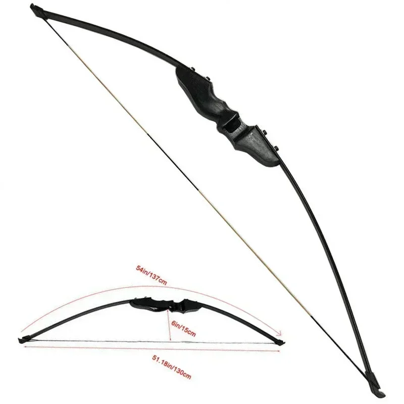 1PCS Archery 40 Lbs Archery Bow Powerful Recurve Bow for Right Hand Outdoor Hunting Shooting Traditional Long Bow