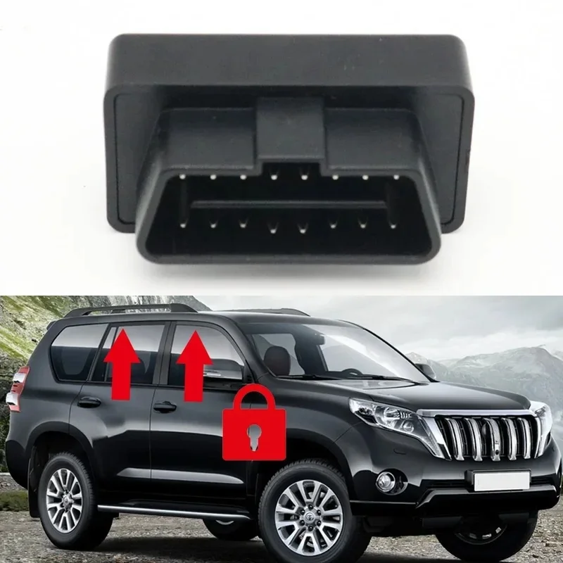 For Toyota Land Cruiser Prado LC150 2010-2017 Car OBD Automatic Window Closer Plug Speed Lock Unlock Module