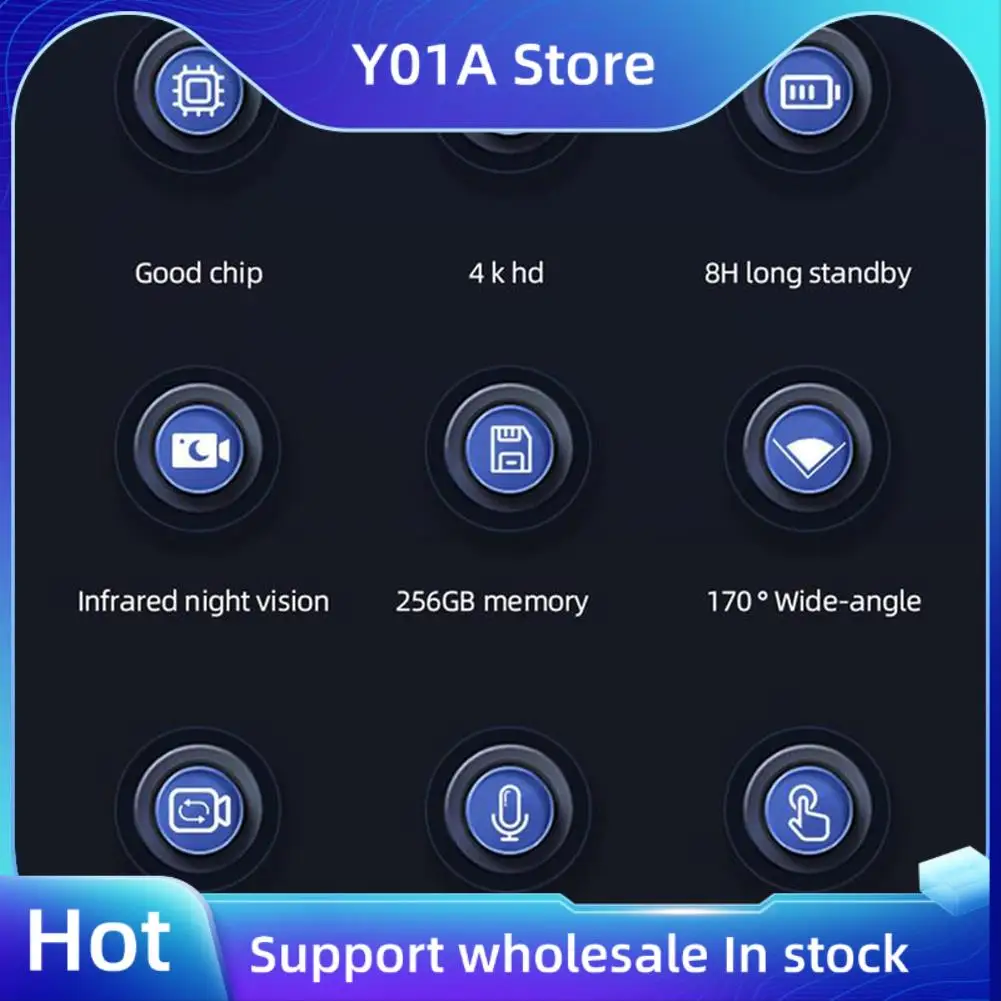 Y01A 1080P Video Recorder Camera Wearable HD Body Camera With Night Vision Law Enforcement Guard