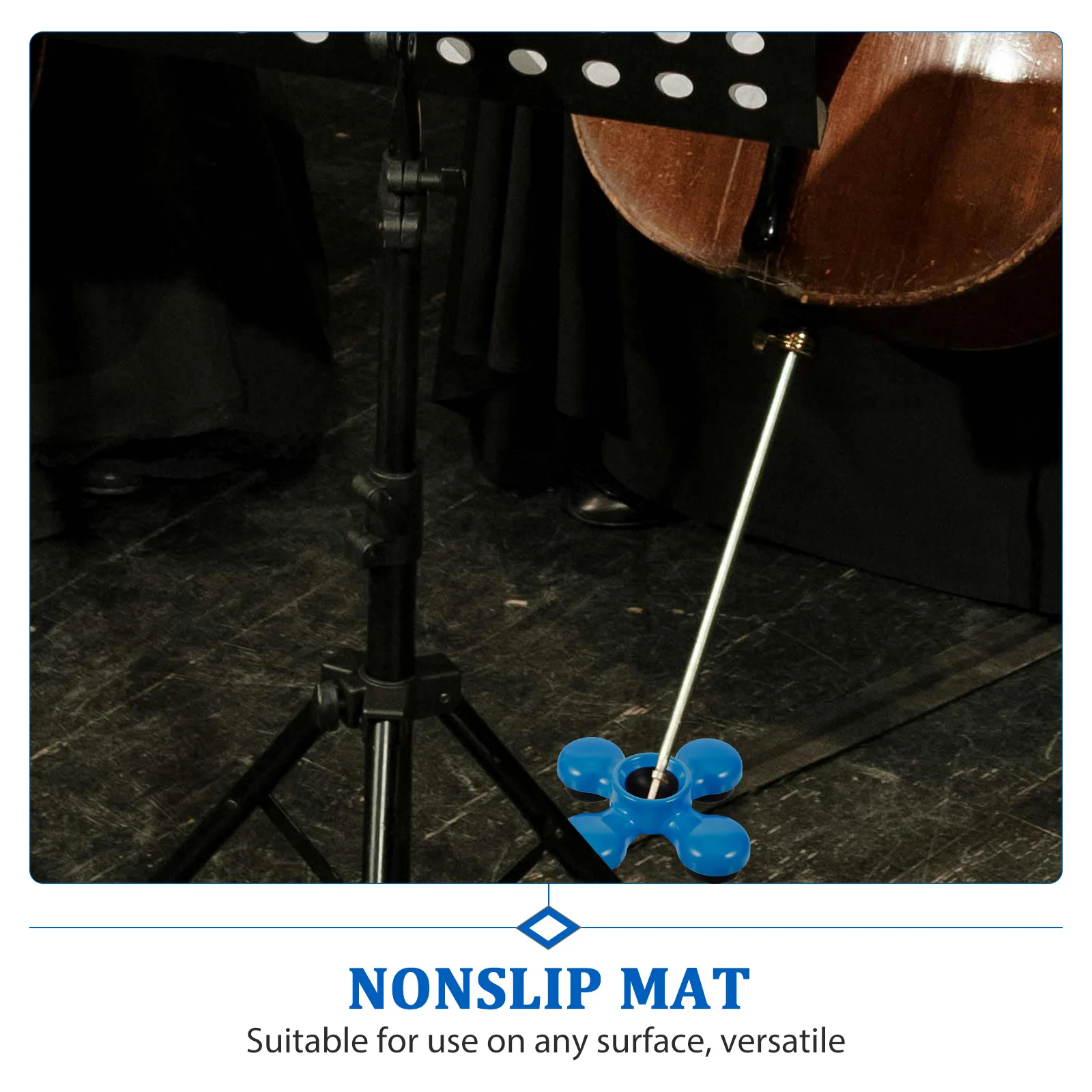 

Non Slip Cello Endpin Pad Blue Lightweight Portable Reliable Quality Durable Material Anti Skid Stable Use Versatile Surface