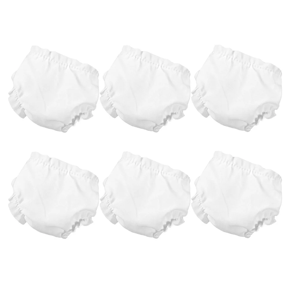 6 Pcs Panties Clothes Accessories for Movable Baby Diapers Reusable Lingerie