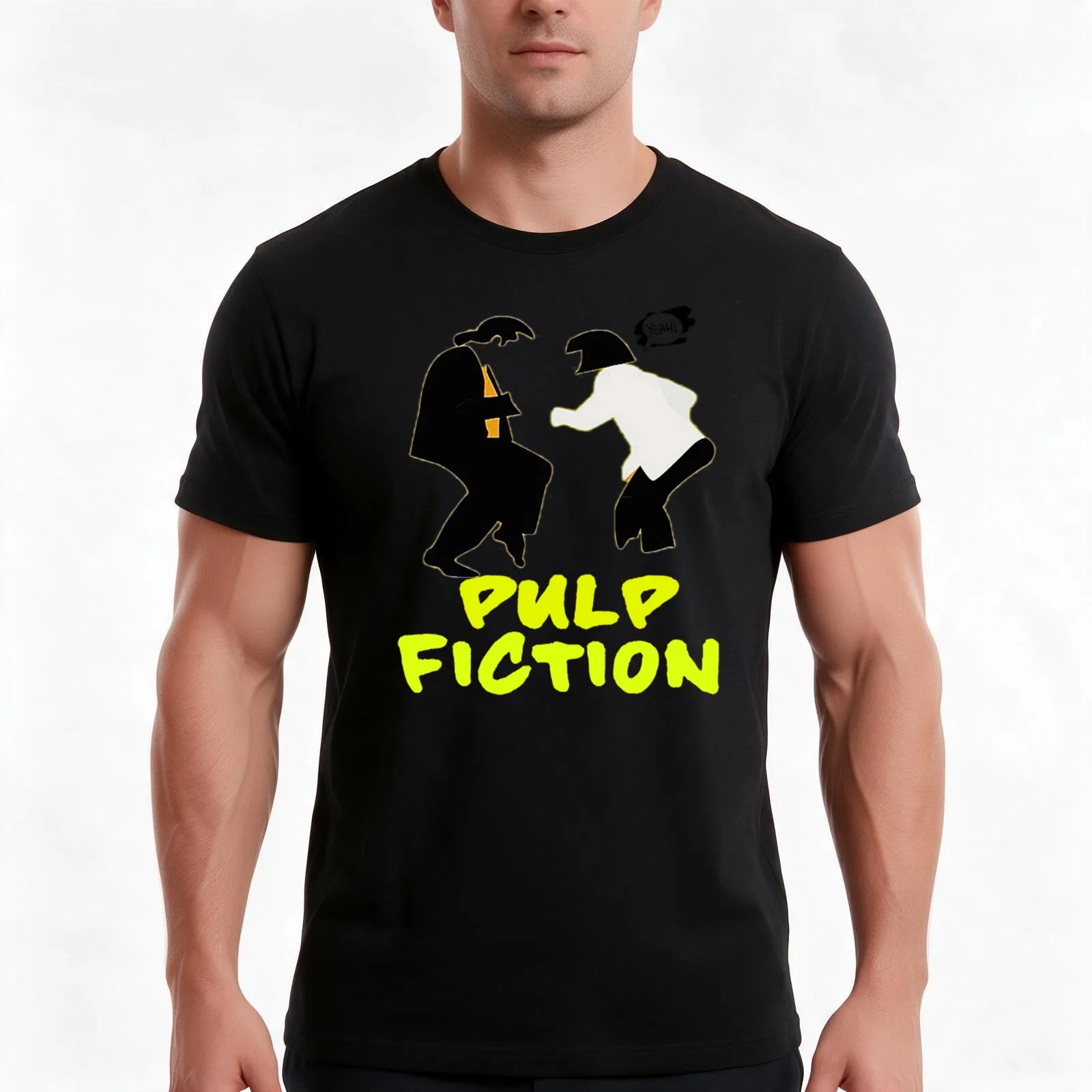 Pulp Fiction - The famous dance from the Film / Mia wallace & Vincent vega T-Shirt, Summer Casual Cotton Tee, Unisex Men Women