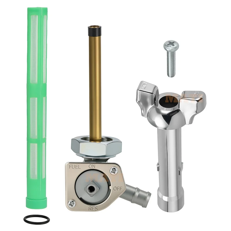 M MATI Fuel Petcock Valve & Lever For Honda Shadow VLX 600 VT600C/CD 1988-1998 CB400F CB-1 1989-1990 16950-KAF-000