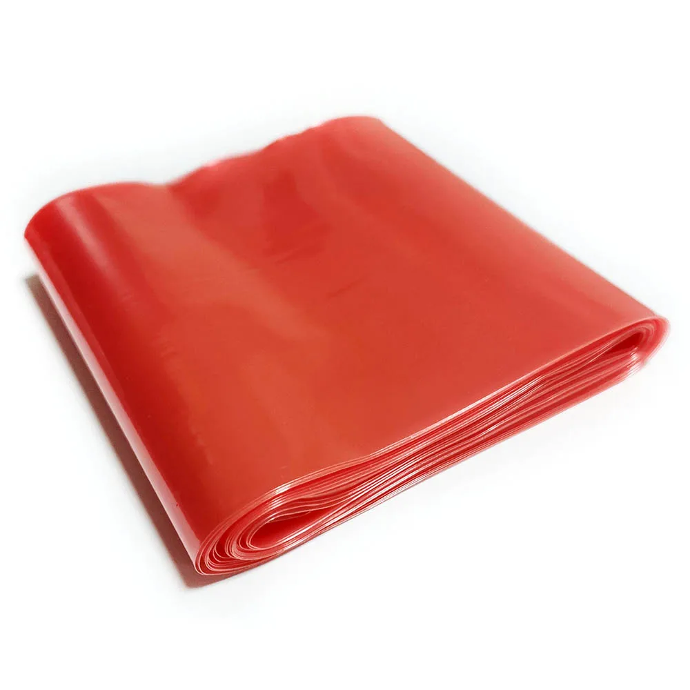 1/5/10 Meters Tranparent Red Plastic Casing For Sausages Width 50mm Sausage Casings Meat Filling Tools For Meat Grinder Machine