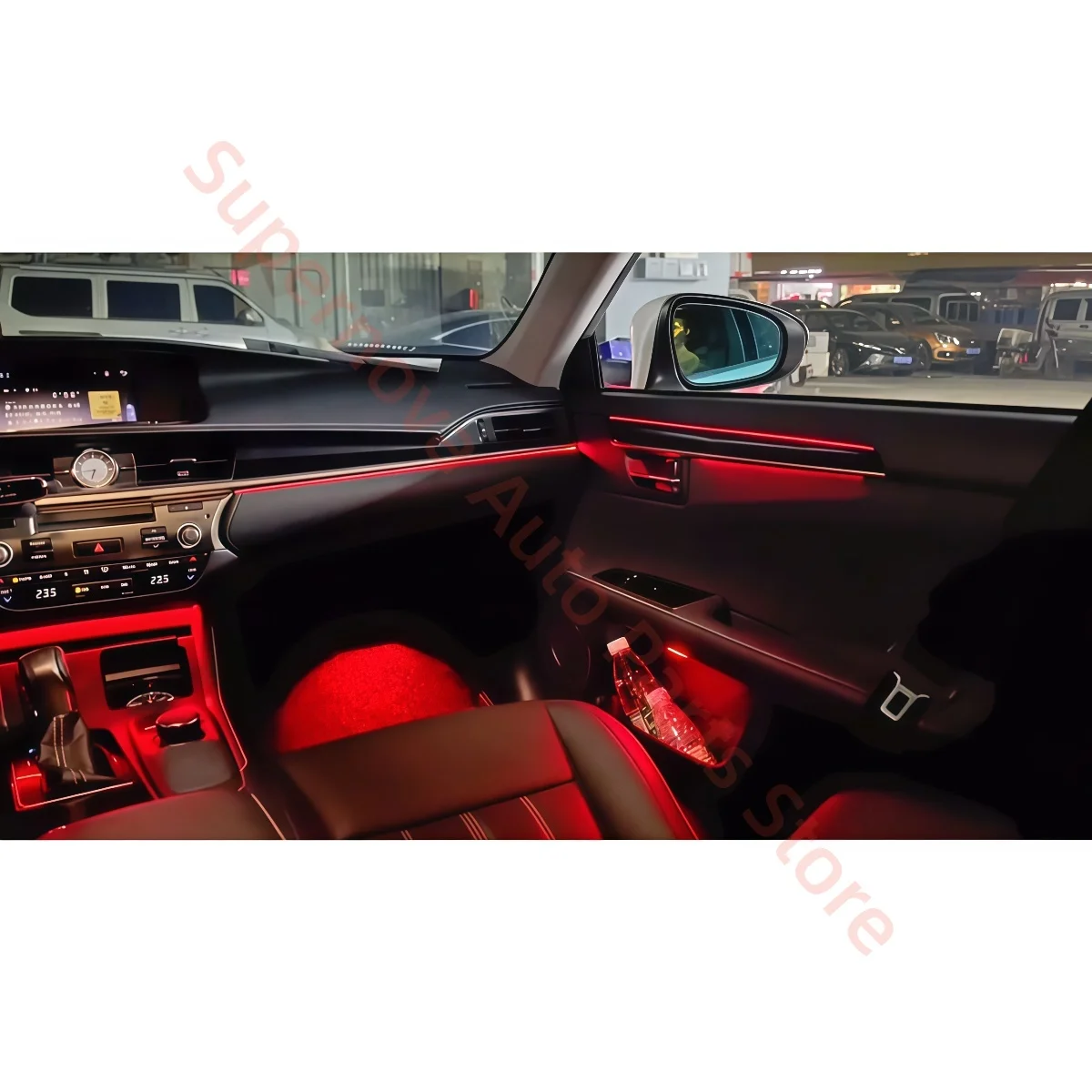 Atmosphere lamp For Lexus ES 2013-2017 Automotive interior lighting upgrade Car accessories Trim strip Ambient Light Key control