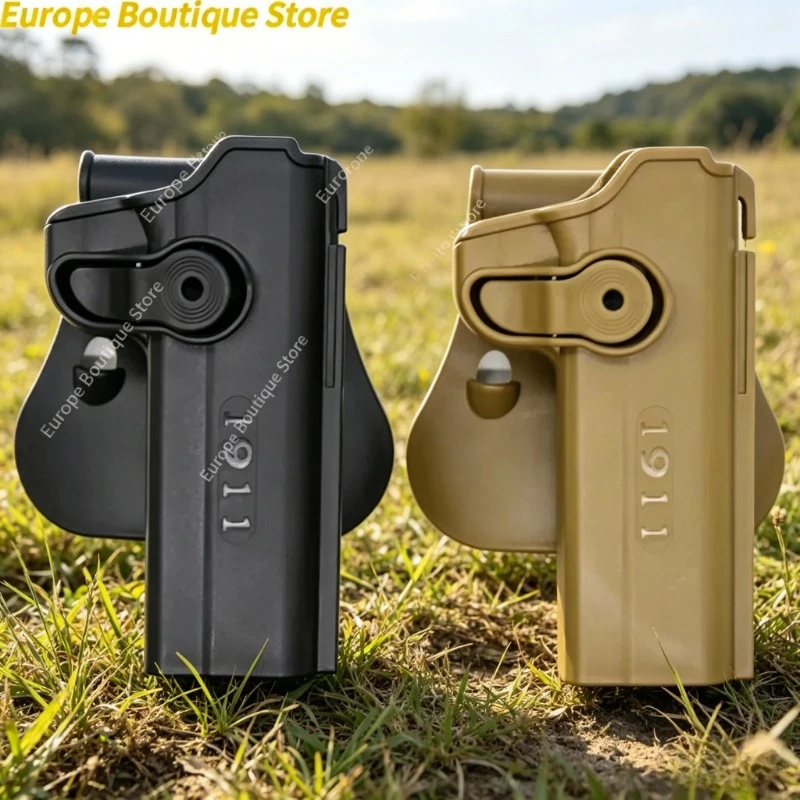 

1911 Waist Holster with Magazine Pouch Portable Carry Bag Outdoor Model Accessories for Collection Cosplay Props Toy