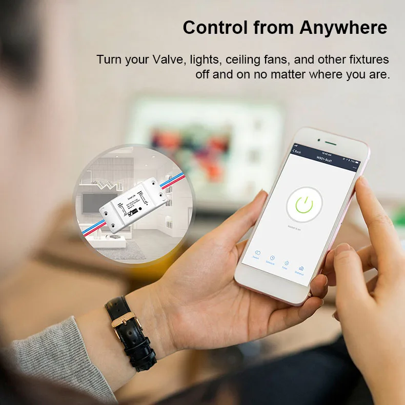 Mulcort WiFi-Wasserventil – Automatischer Kugelha Produktbild-Vorschau 2