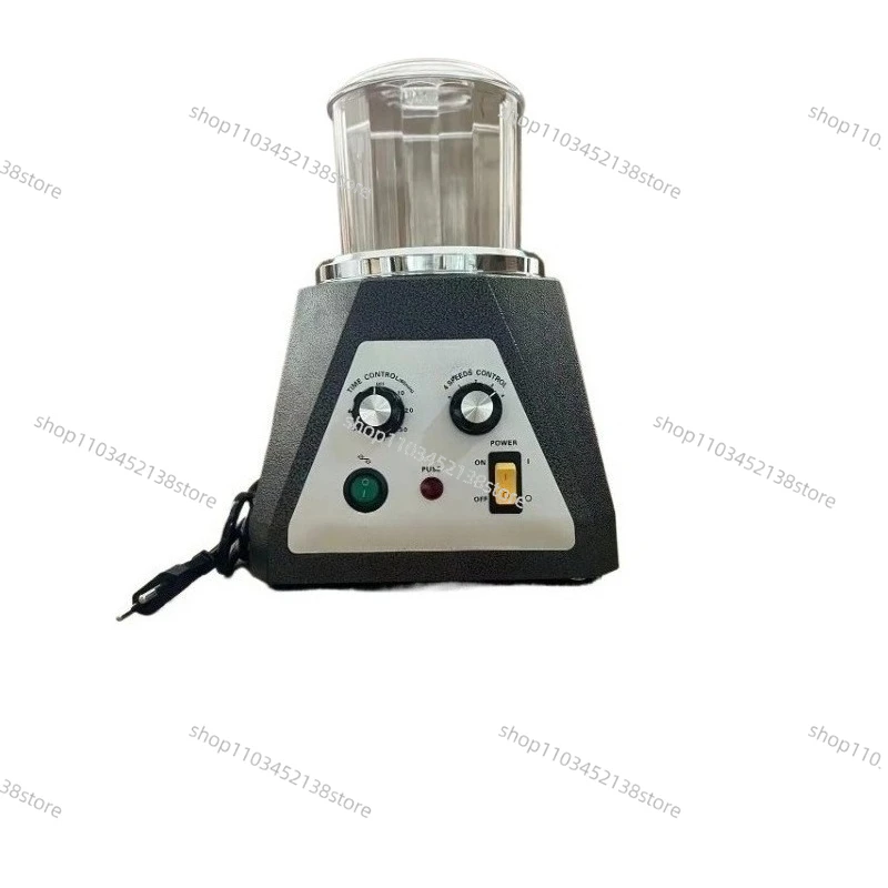 KT-100 Magnetic Pin Tumbler Polishing Machine Mini Jewelry Rotary Polisher Adjustable Speed Gold Precision Parts Finisher