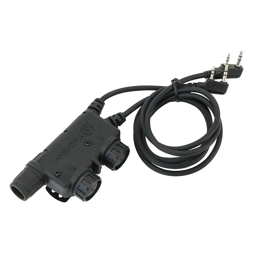 Imagem -04 - Adaptador Militar Tático ts Tac-sky Dual v2 U94 Ptt Compatível com Peltor Msa Earmor Fcs Amp Fone de Ouvido Tático Comtac