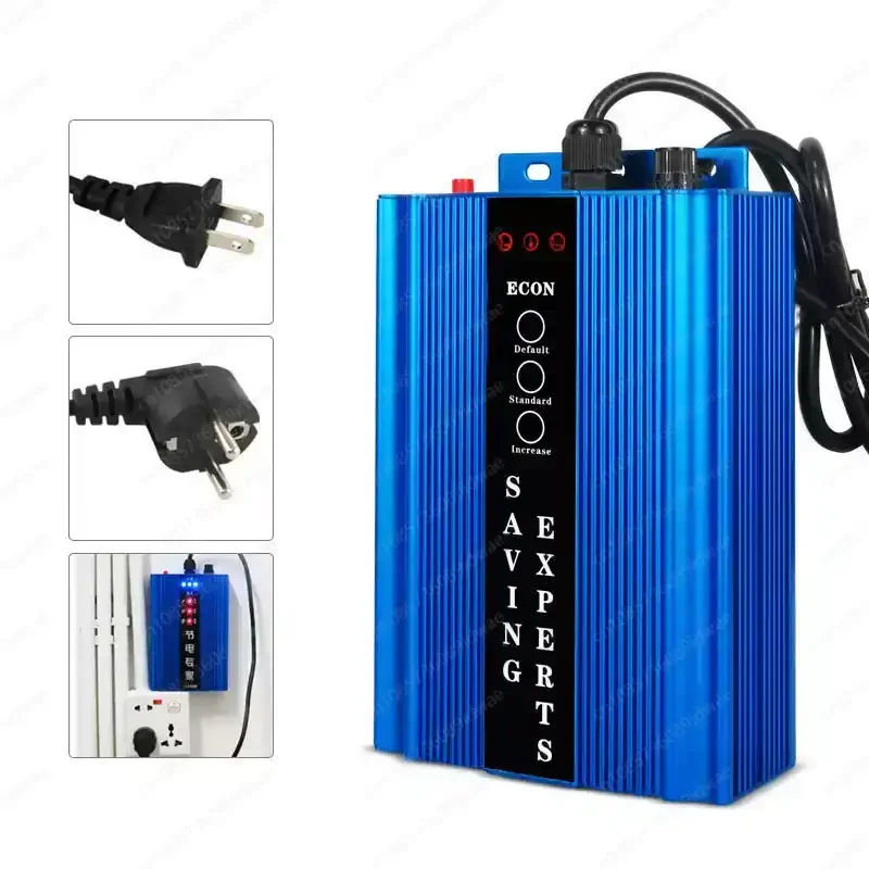 

150KW-300KW 3 Mode Power Factor Saver Plug in Electricity Saving Box Electric Bill Killer for Home Energy Saving Device