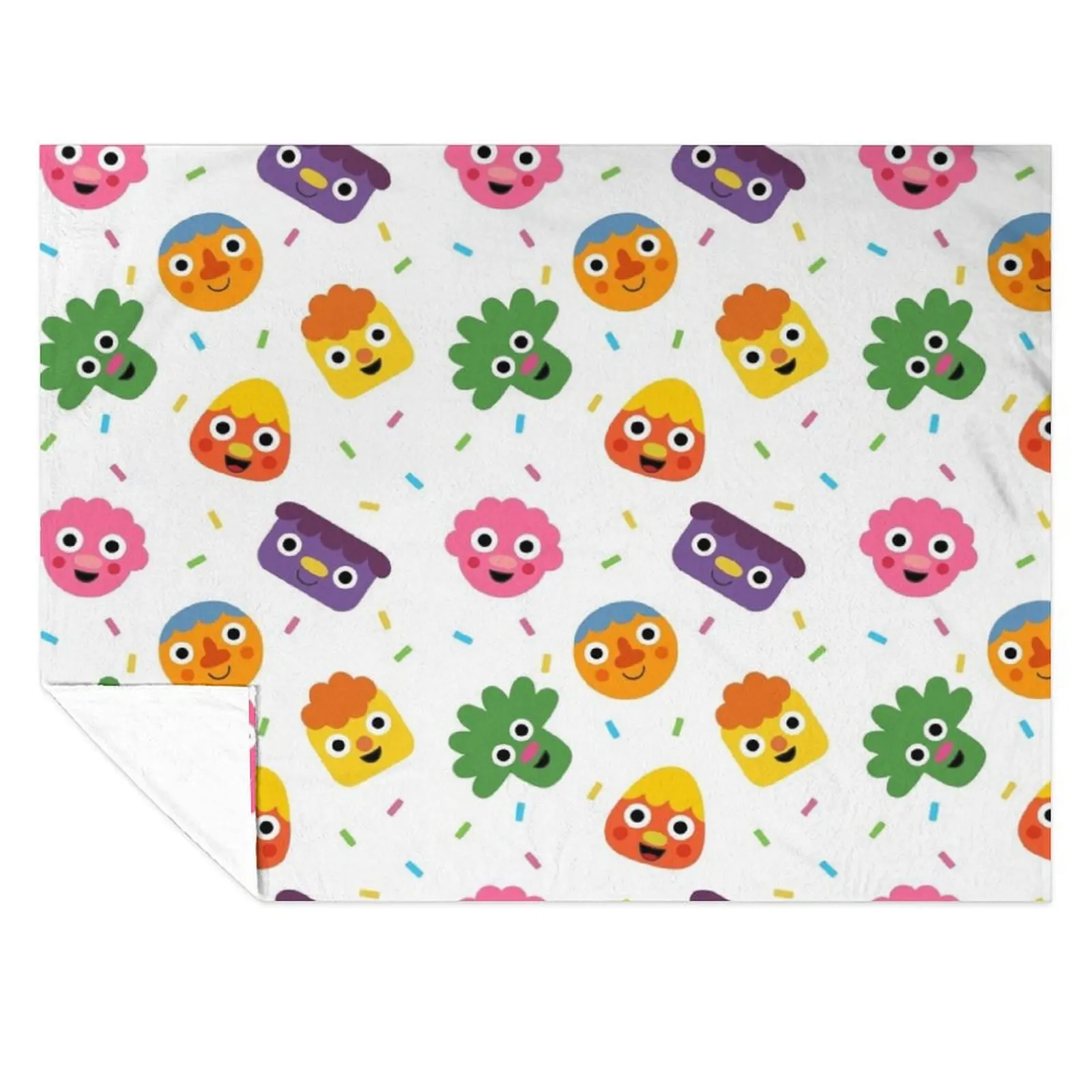 

Noodle & Pals Pattern 01 Throw Blanket Luxury Designer Softest bed plaid Camping Blankets