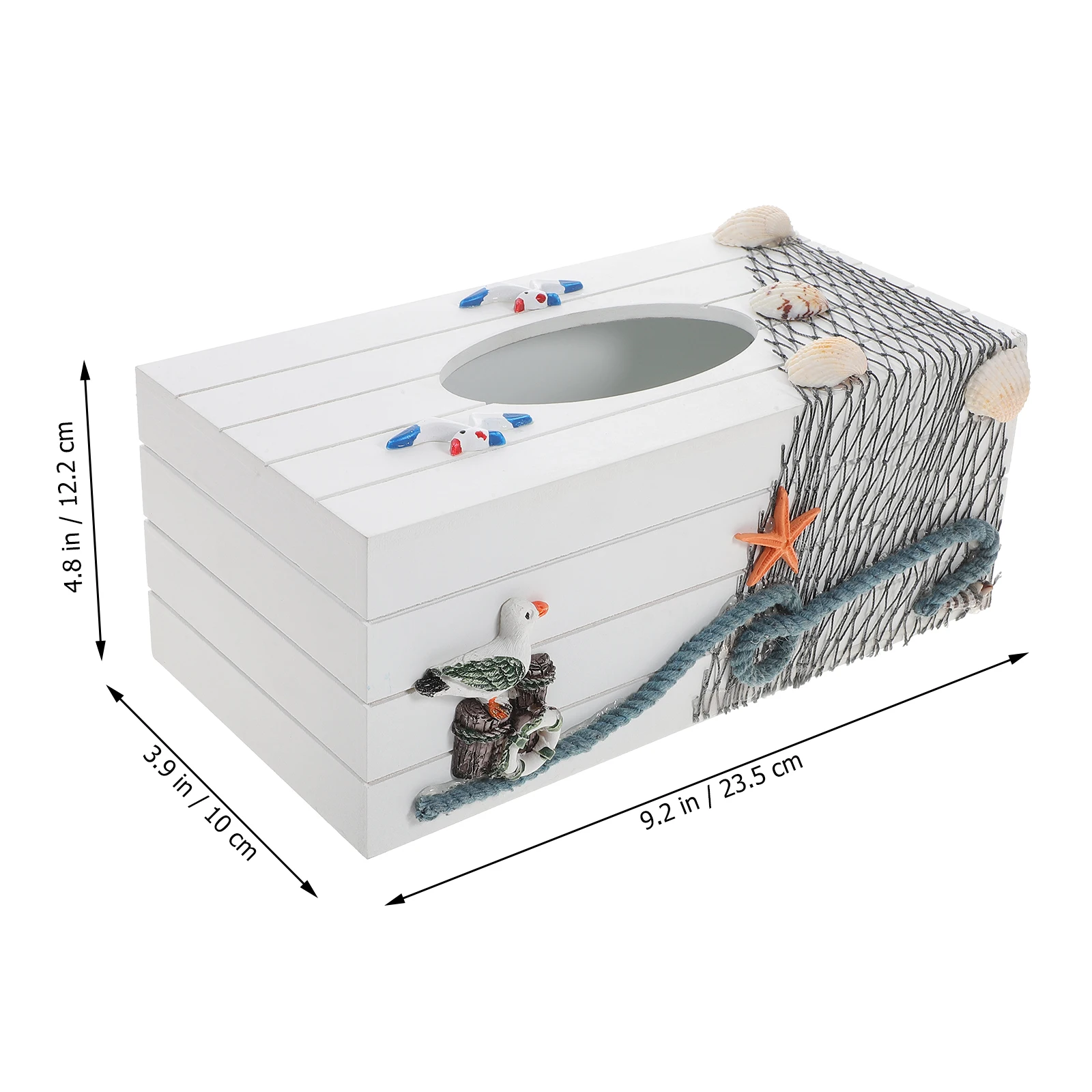 

Vintage Wooden Tissue Box Cover Shell Design Household Storage Decorative Organizer Home Office Hotel Premium Dispenser