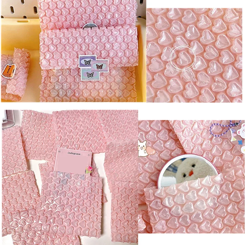 10Pcs Pink Love Bubble Mailer Self-Seal Packaging Bags Small Business Supplies Padded Envelopes Bubble Envelopes Mailing Bags