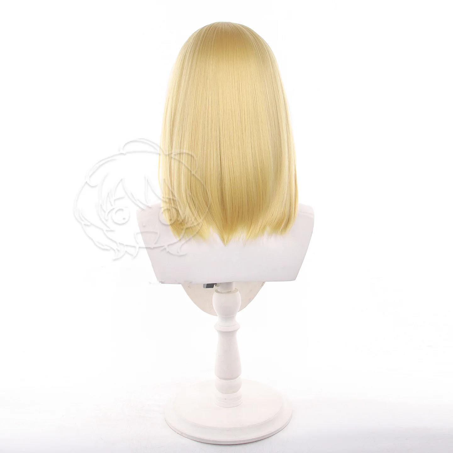 Ayaka Sajyou Blonde Medium Cosplay Wig Anime Fate/strange Fake Synthetic Wig with Bangs Side Braid Women Comic Con Party Props