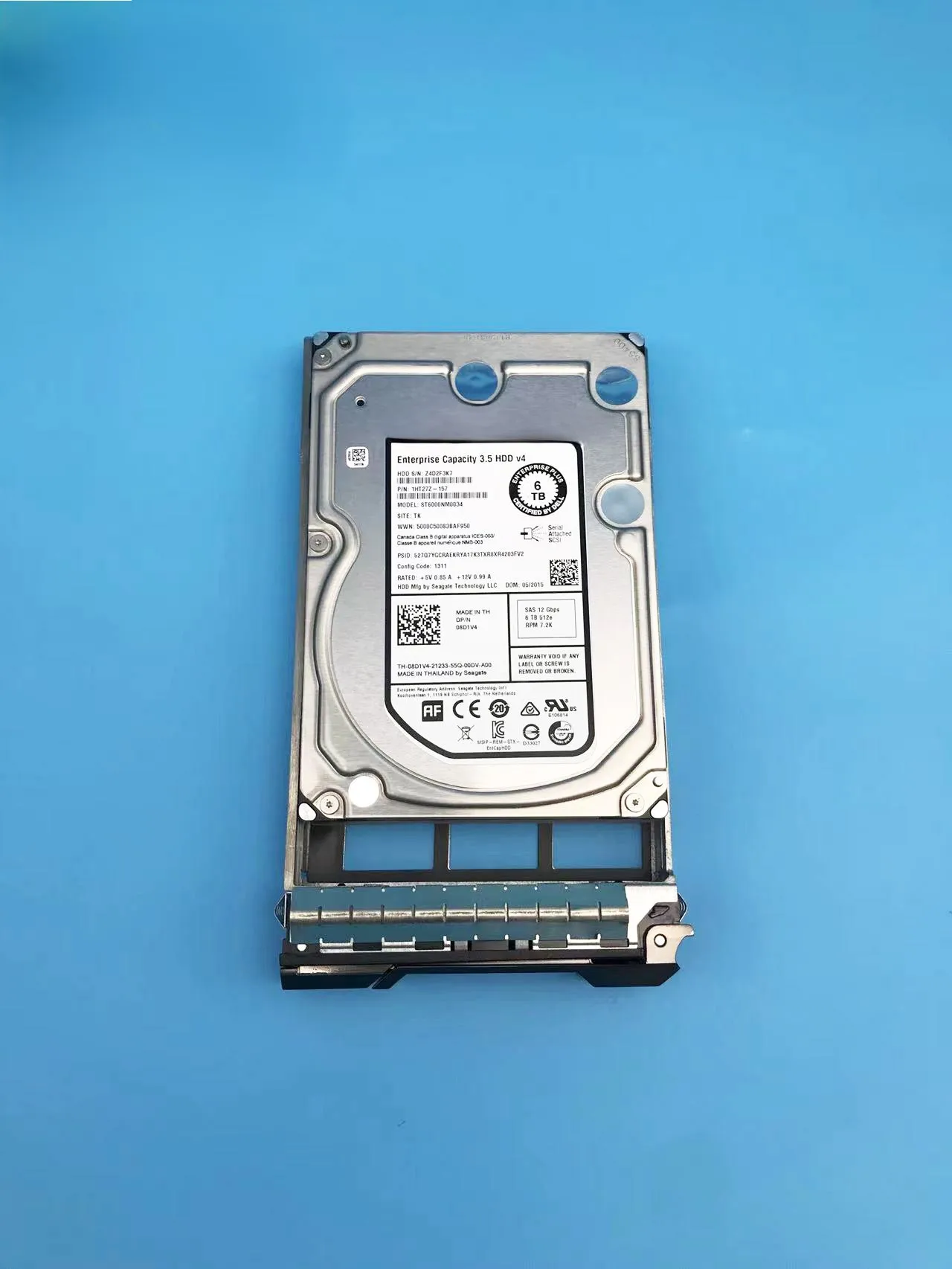 

6T sas 1HT27Z-157 8D1V4 ST6000NM0034 hard disk