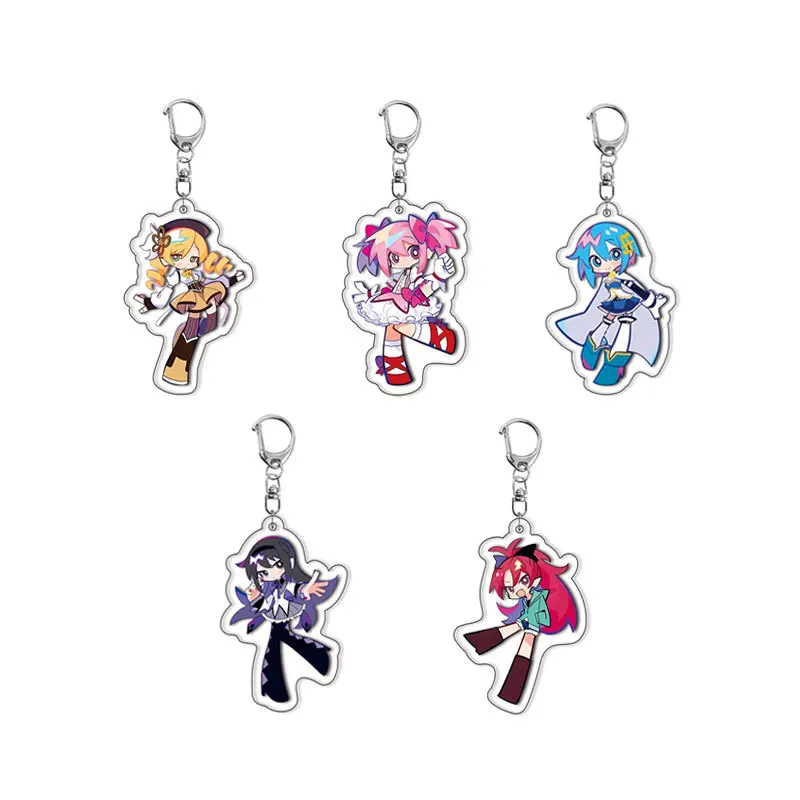 Брелок в стиле аниме Puella Magi Madoka Magica Kaname Akemi Homura Miki Sayaka Tomoe Mami Kyoko, подвеска для ключей для фанатов, подарочные украшения Брелок в стиле аниме Puella Magi Madoka Magica Kaname Akemi Homura Miki Sayaka Tomoe Mami Kyoko, подвеска для ключей для фанатов, подарочные украшения