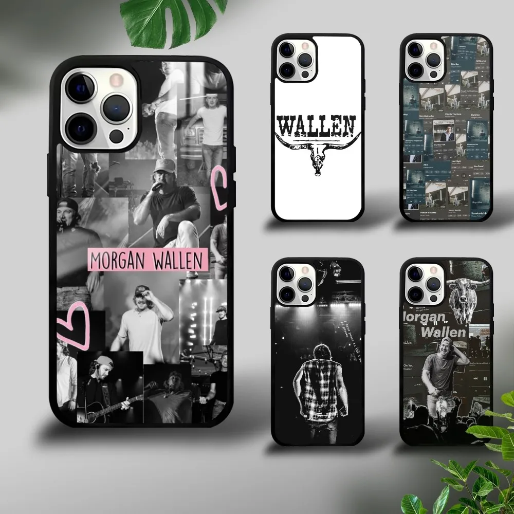 M-Morgan W-Wallen Singer Phone Case For IPhone 16 15 14 13 12 11 Pro Xs Max Mini Plus Celulares Hard Funda