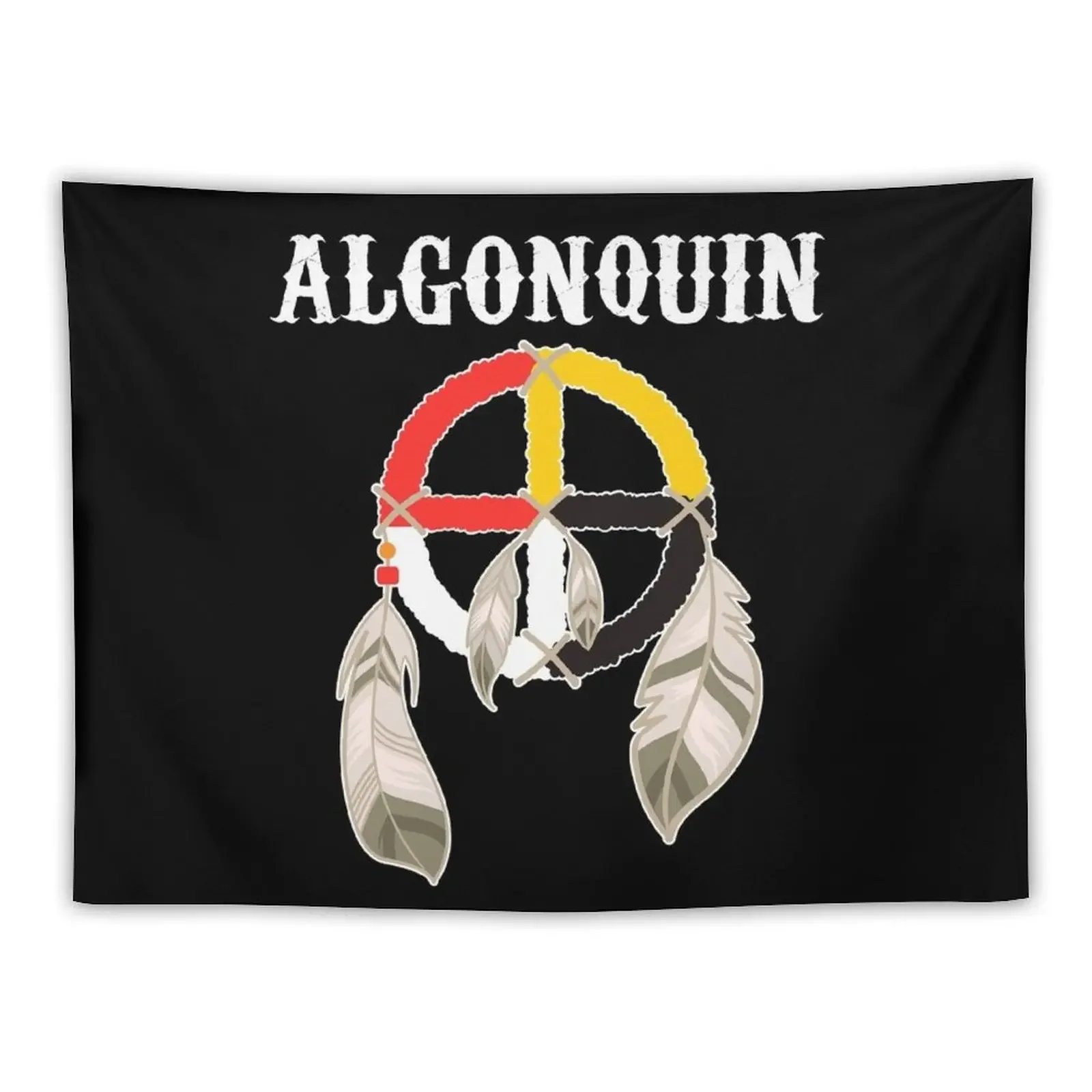 Algonquin Native Tribe Anishinaabeg People Medicine Wheel Tapestry Funny Room Aesthetic Tapestry