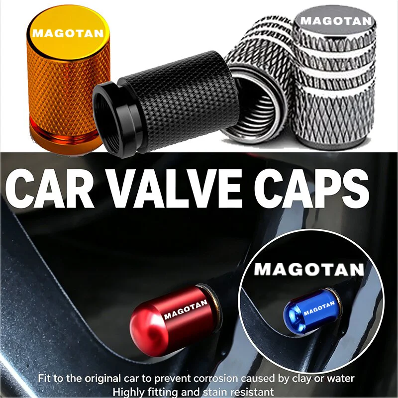 4PCS Alloy Car Tire Rim Wheel Anti-dust Air Valve Caps for Volkswagen Magotan Logo Caddy Jetta Polo Beetle PASSAT Sharan T-cross