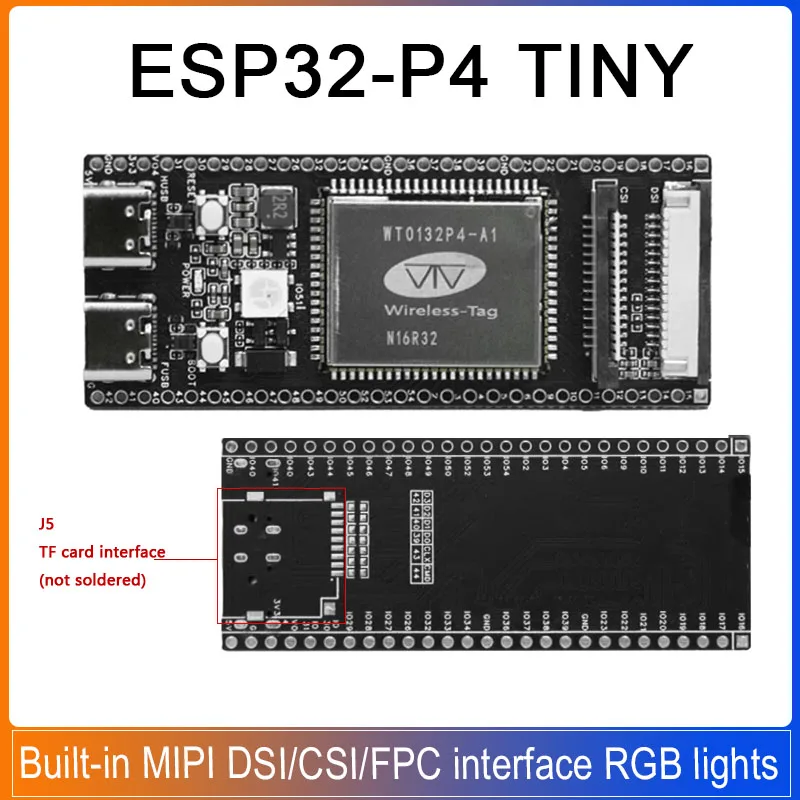 �y�Z�[�����zESP32-P4 TINY�J���{�[�h RISC-V 32�r�b�g�f���A���R�A�v���Z�b�T���� MIPI DSI/CSI/FPC�C���^�[�t�F�[�X RGB���C�g ESP32 P4���W���[��