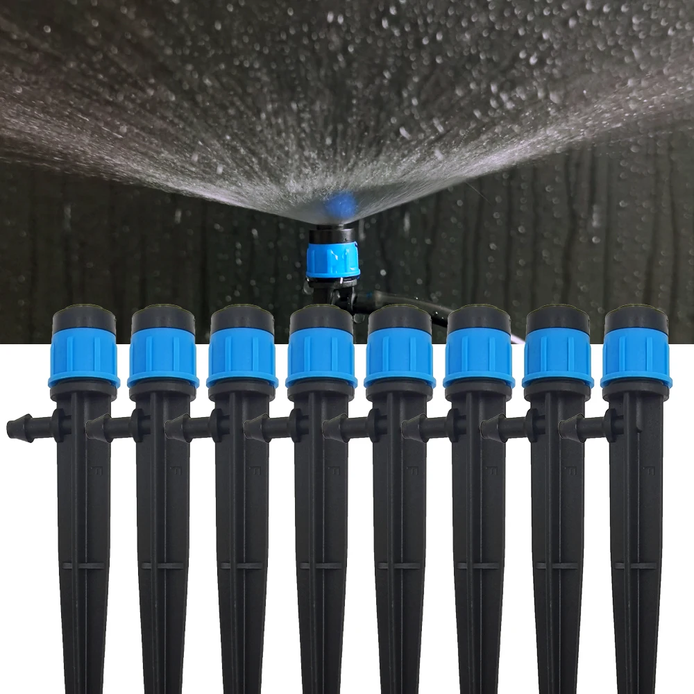 Bahçe ve sera sulama için 30 adet ayarlanabilir 360 ° Sprinkler nozulları-4/7mm hortum konnektörleri ve aksesuarları