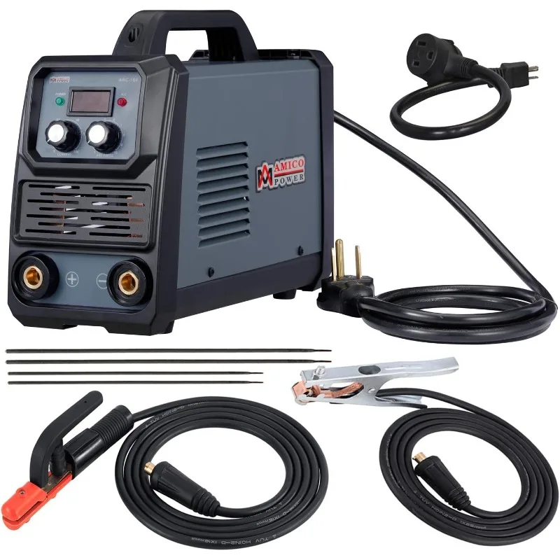 

Amico ARC-160, 160 Amp Stick Arc with Lift-TIG Welder, 100-250V Wide Voltage & 80% Duty Cycle, Compatible with all Electrodes