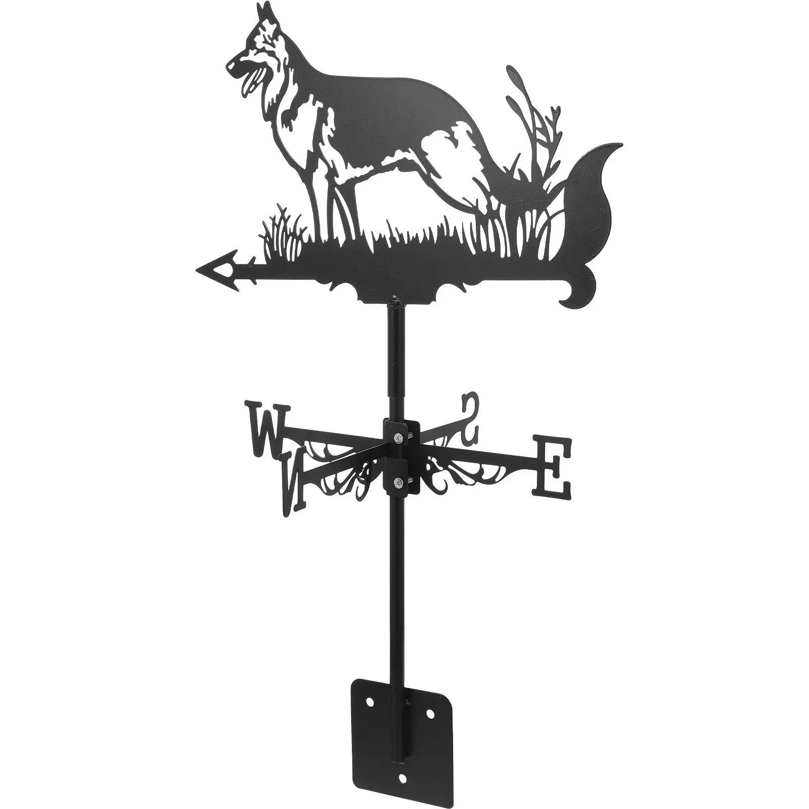 

1Set Weather Vane Iron Metal Craft Wind Vane Garden Yard Lawn Decoration Roof Mount Wind Indicator Metal Insert Weathervan