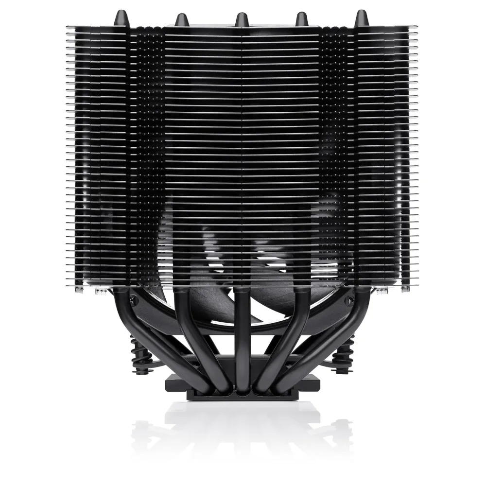 مبرد وحدة المعالجة المركزية ذو البرج المزدوج منخفض الارتفاع 120 مم، مبدد حرارة أداء هادئ مع لمسة نهائية سوداء #2