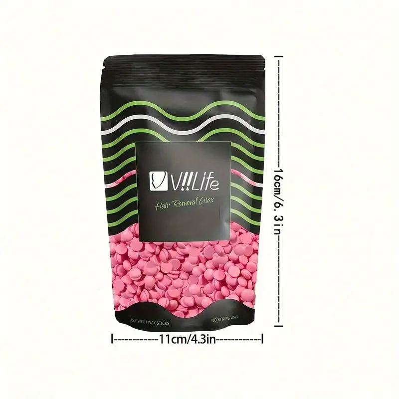 Viilife 100g Hard Wax Beans Heating Machine Hair Removal Machine Wax Melting PotHot Film Painless Waxing Unisex Hair Removal view 2