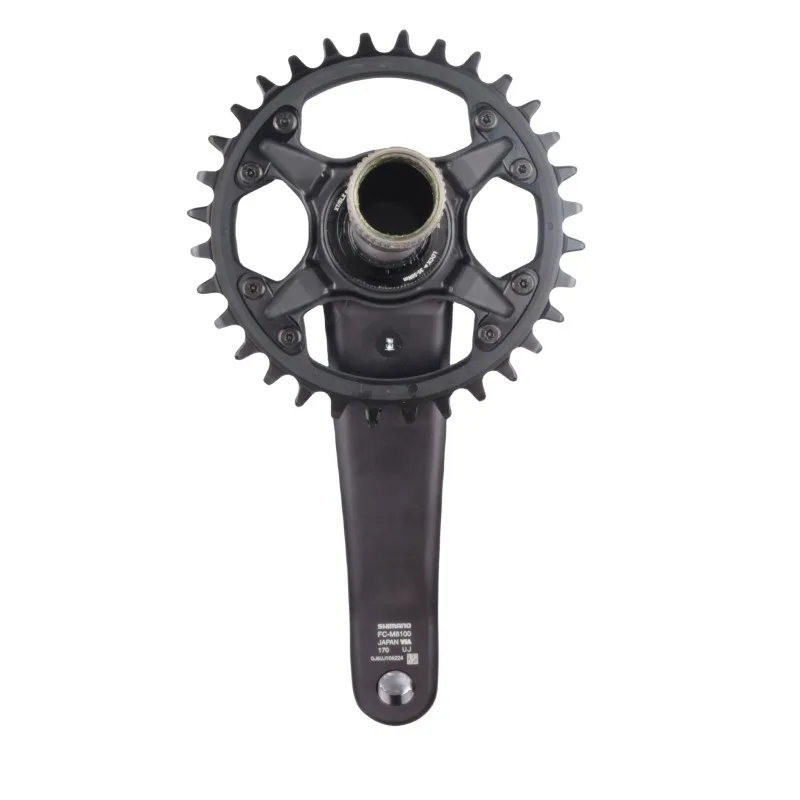 SHIMANO XT M8100 M8120 12s MTB Kurbelgarnitur Mountainbike 170mm 175mm 32T 34T 36T Kettenblatt MT801 Tretlager Original Shimano – Detail 4