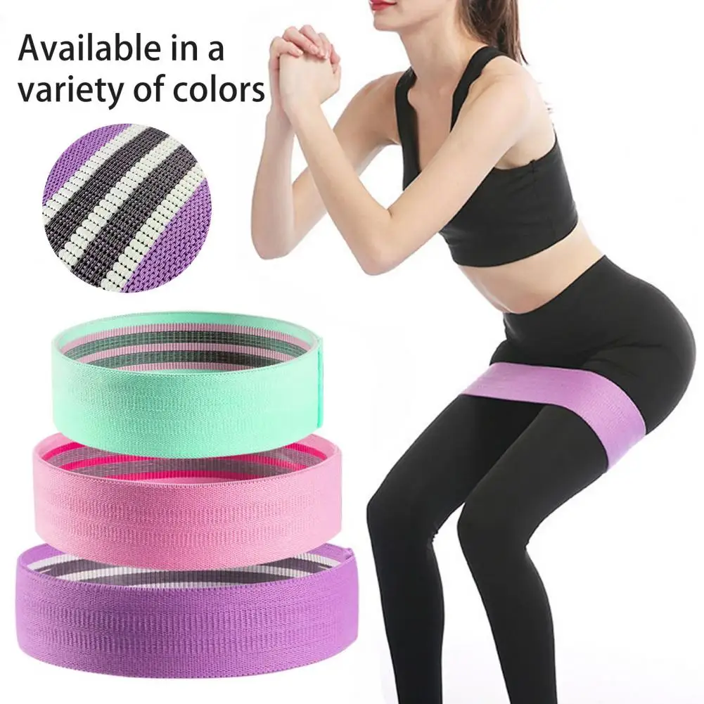 Anti-slip Texture Fitness Bands Booty Band Resistance Training for Legs Glutes Hips Strengthen Tone Lower Body with for Building