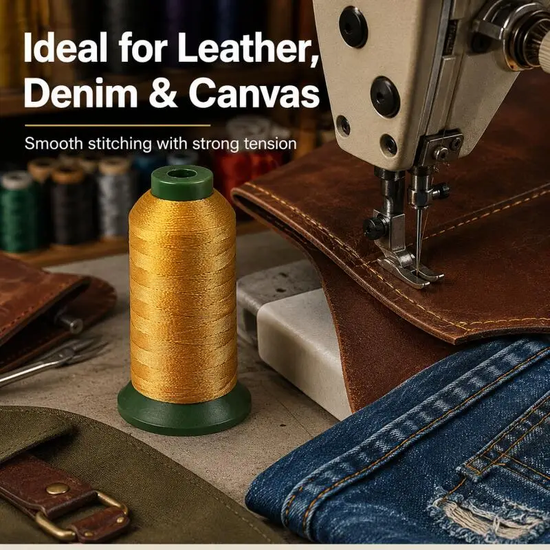 210D/3 Hochfester Nylon-Nähfaden Große Heimspule Lederfaden Starker Nylonfaden für Jeans – Detail 6
