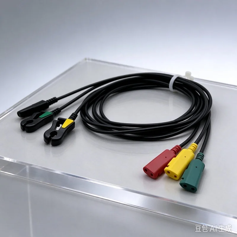Cable FOR IVY 3150 3000 101R 3-Lead Carbon Fiber Anti-Interference ECG Wire