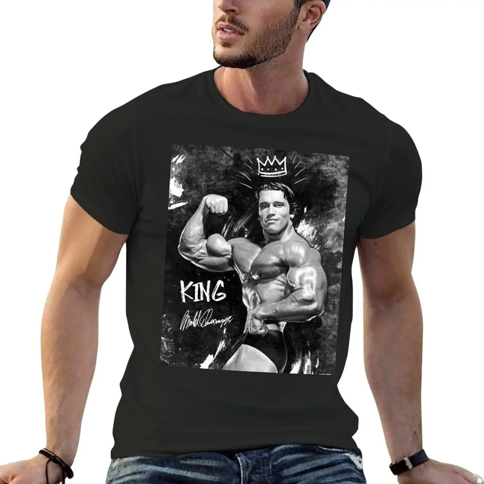 Arnold King T-Shirt quick drying anime figures men clothing