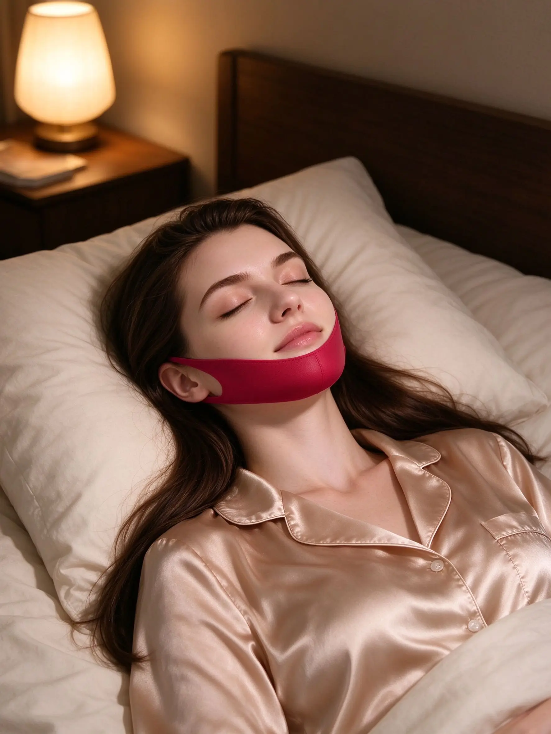 Reusable V Line Lifting Mask Adjustable Face Slimming Strap Double Chin Reducer Anti Wrinkle Jaw Shaper Breathable Sleep Band