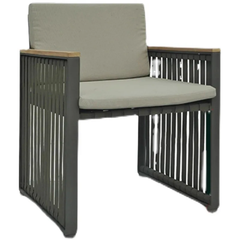 Designer outdoor sofa leisure courtyard balcony garden rattan chair coffee table sun room coffee table combination Nordic furnit