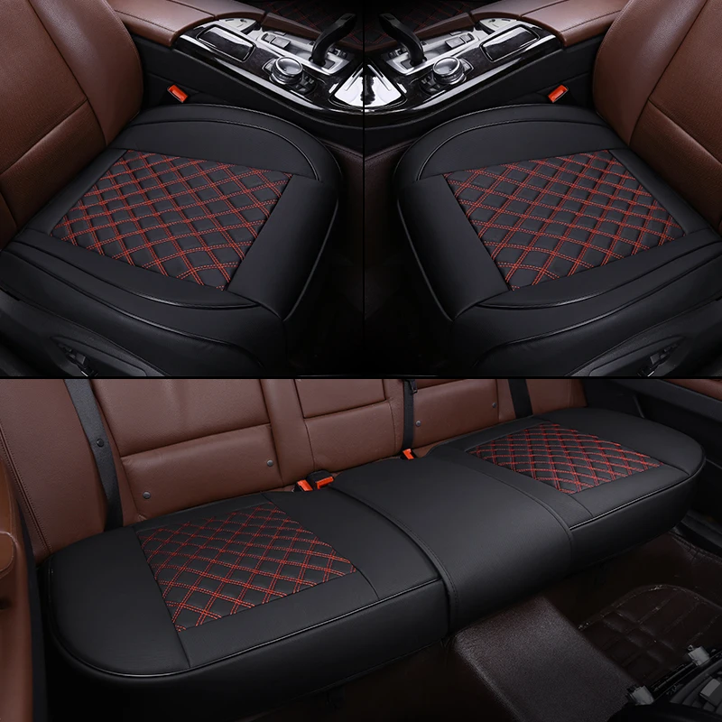 

Waterproof Leather Car Seat Cover Universal Breathable Car Seat Cushion Protector Mat Pad For Auto Seat Fit Interior Accessories