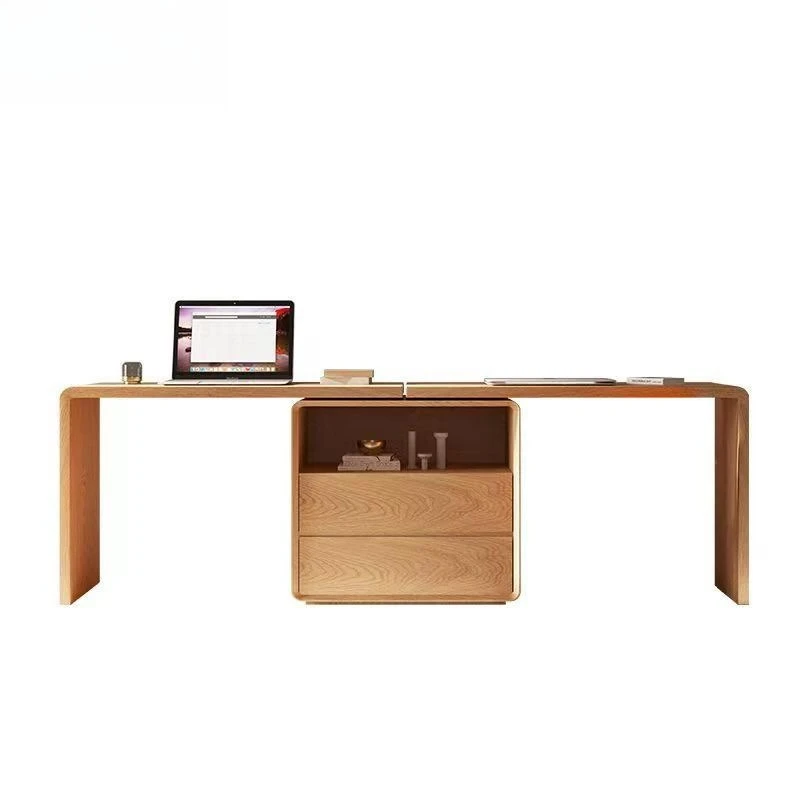 

New minimalist solid wood home Italian minimalist bedroom student writing desk