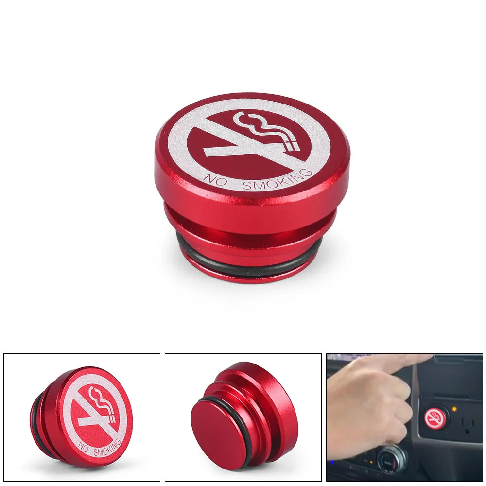 

Universal 12V Car Cigarette Lighter Button No Smoking Button Car Cigarette Lighter Plug Delete Plug Cover Accessories